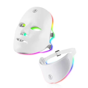 Led Facial Mask With Neck Red Light Therapy, Tightening Lifting Anti-aging