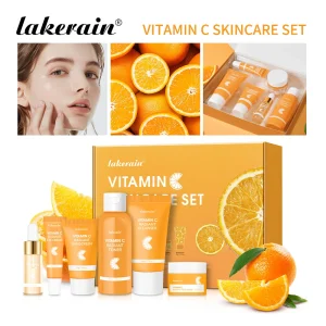 Lakerain Vitamin C Skin Care Set 6pcs Kit Lightening Cream