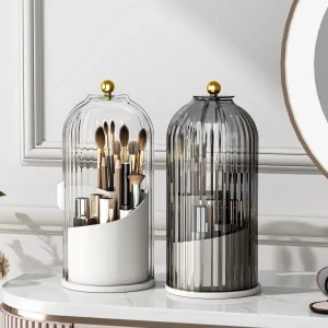 YOOLENS Makeup Brush Holder and Rotating Organizer