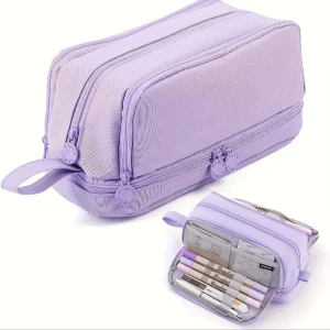3/4 Compartment Pencil Case Multilayers Large Capacity