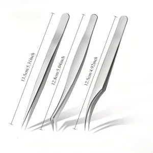Stainless Steel Precision Pointed Tweezers,  Eyebrow Pliers, , Accurate Pimple/Blackhead Extraction